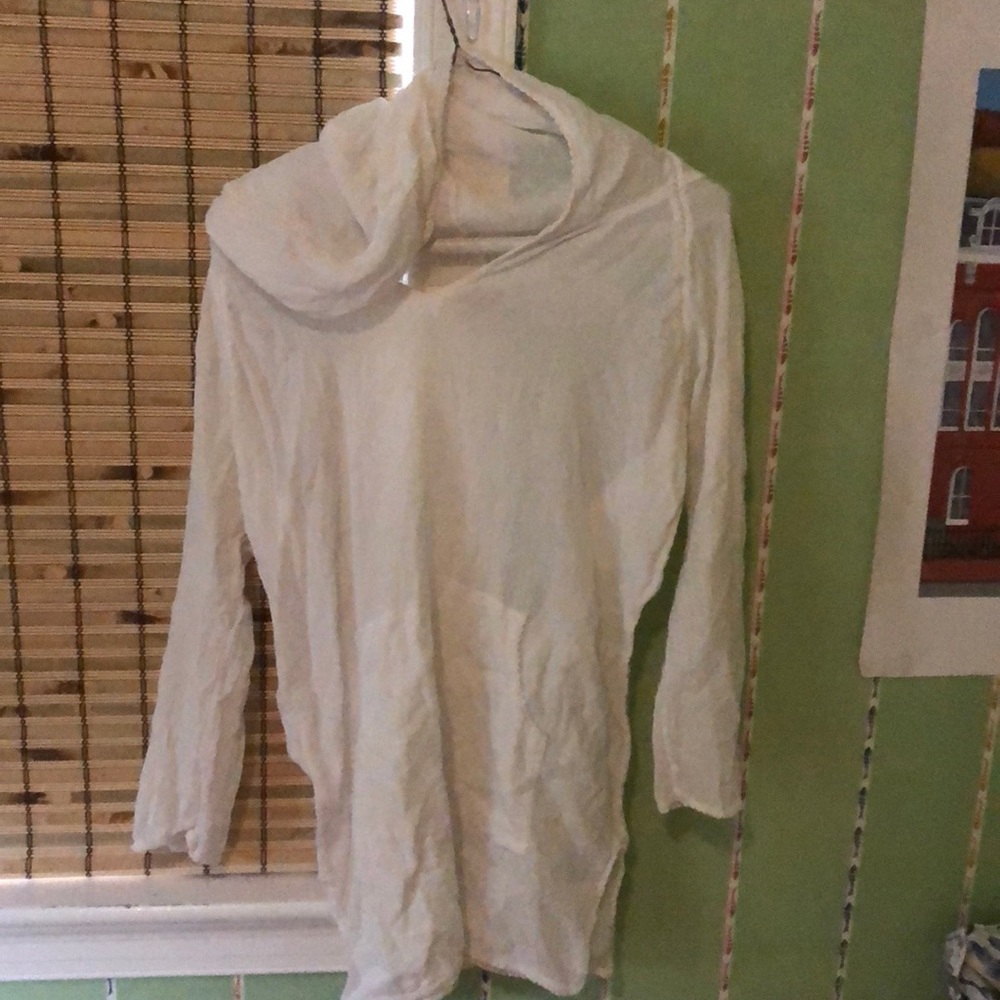 Peppermint bay White shear beach cover up